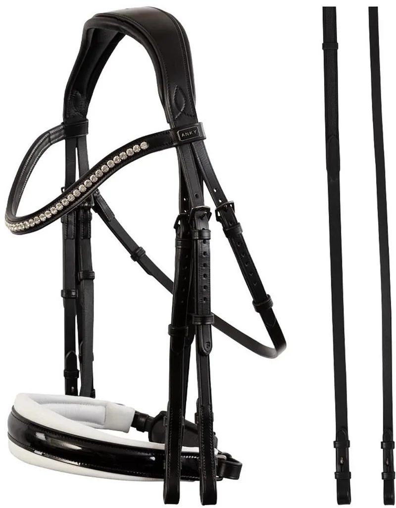 STANG & TRENS HOOFDSTEL van Anky in Zwart-wit – productfoto