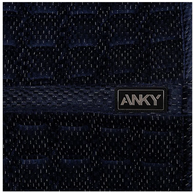 Zadeldek Anky Check Velvet Dressuur by Anky in Dark blue – product photo