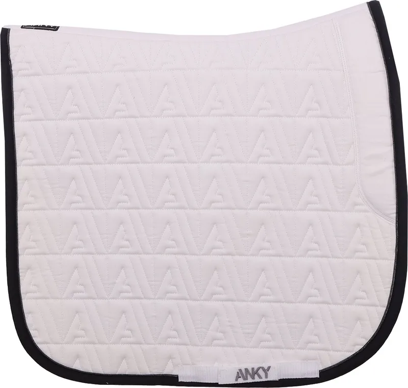 Zadeldek Anky Twill Dressage von Anky in Wit-zwart – Produktfoto