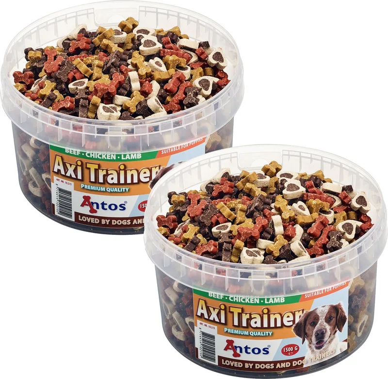 Axi Trainer - Hondensnacks - 2 x Kip Lam Rund 1500 g by Antos – product photo