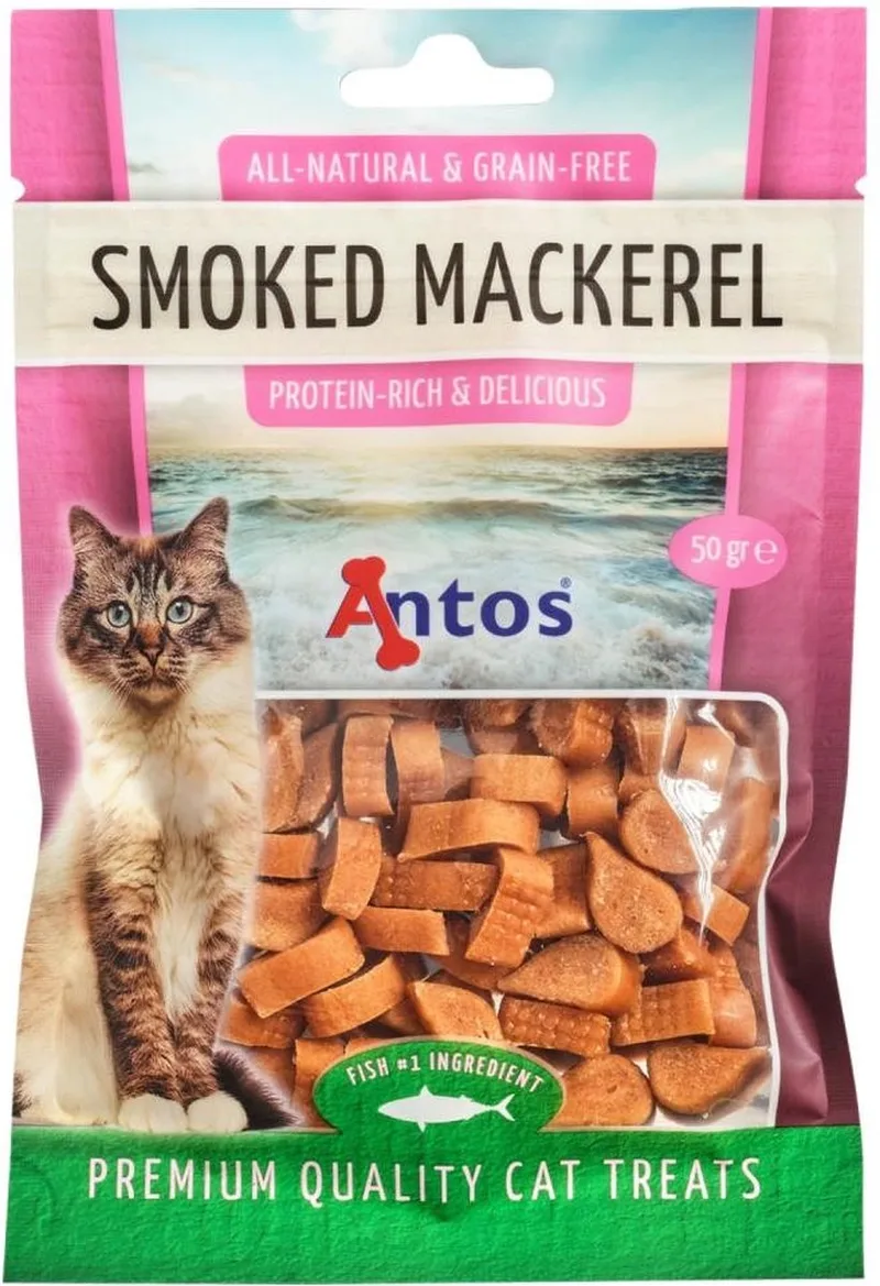 Cat Treats Smoked Makreel 50 gr - kattensnack - graanvrij - glutenvrij de Antos – photo produit