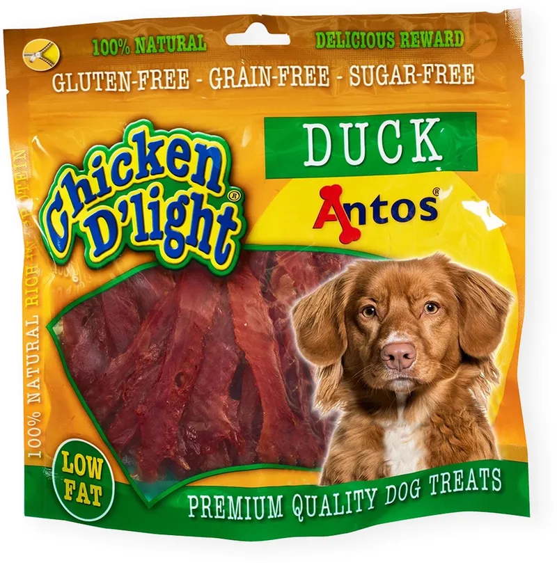 Chicken D'Light - Hondensnacks - Eend 400 g by Antos – product photo