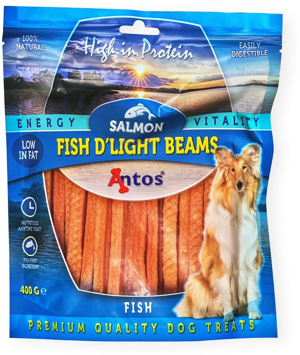 Fish D’light Beams Salmon 400 gram de Antos – photo produit