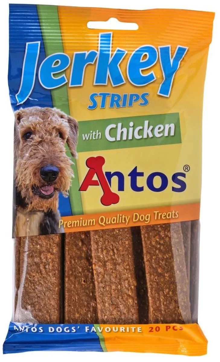 Jerkey Strips Kip - hondensnack - 20 Stuks von Antos – Produktfoto