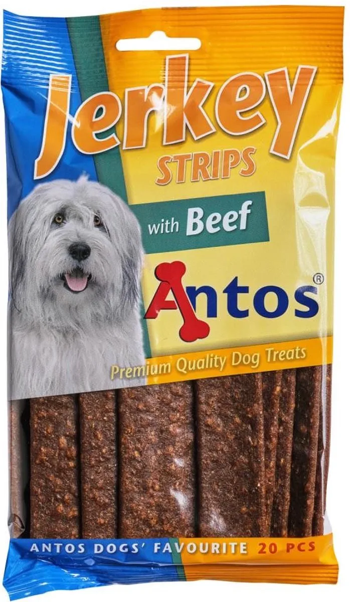 Jerkey Strips Rund - hondensnack - 20 Stuks de Antos – photo produit