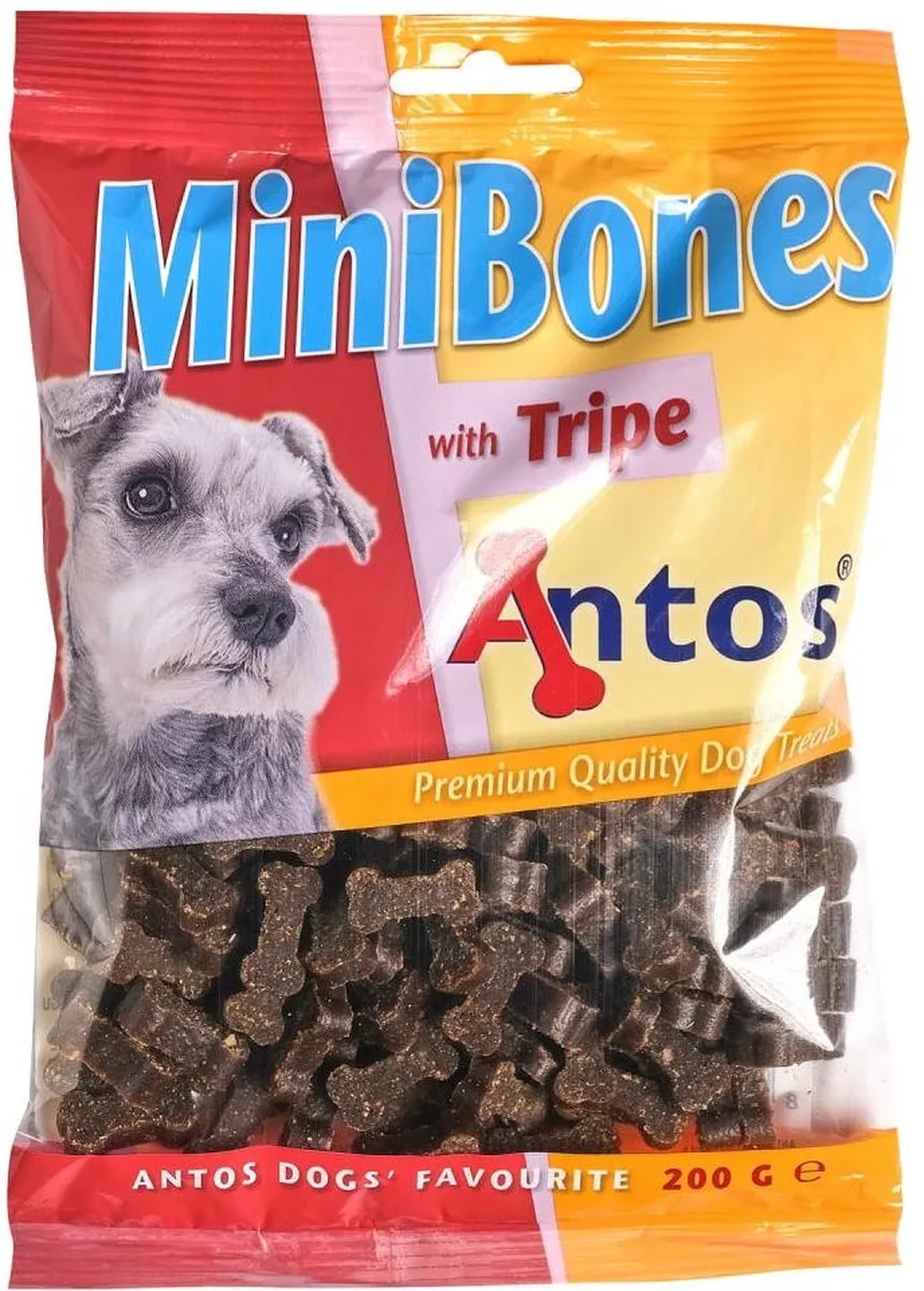 Mini Bones Pens - hondensnoepjes - 200 gram van Antos – productfoto