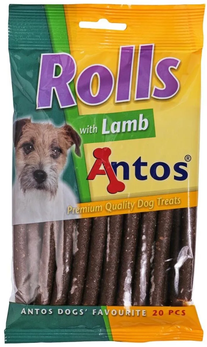 Rolls Lam - hondensnack - 200 gram fra Antos – produktbillede