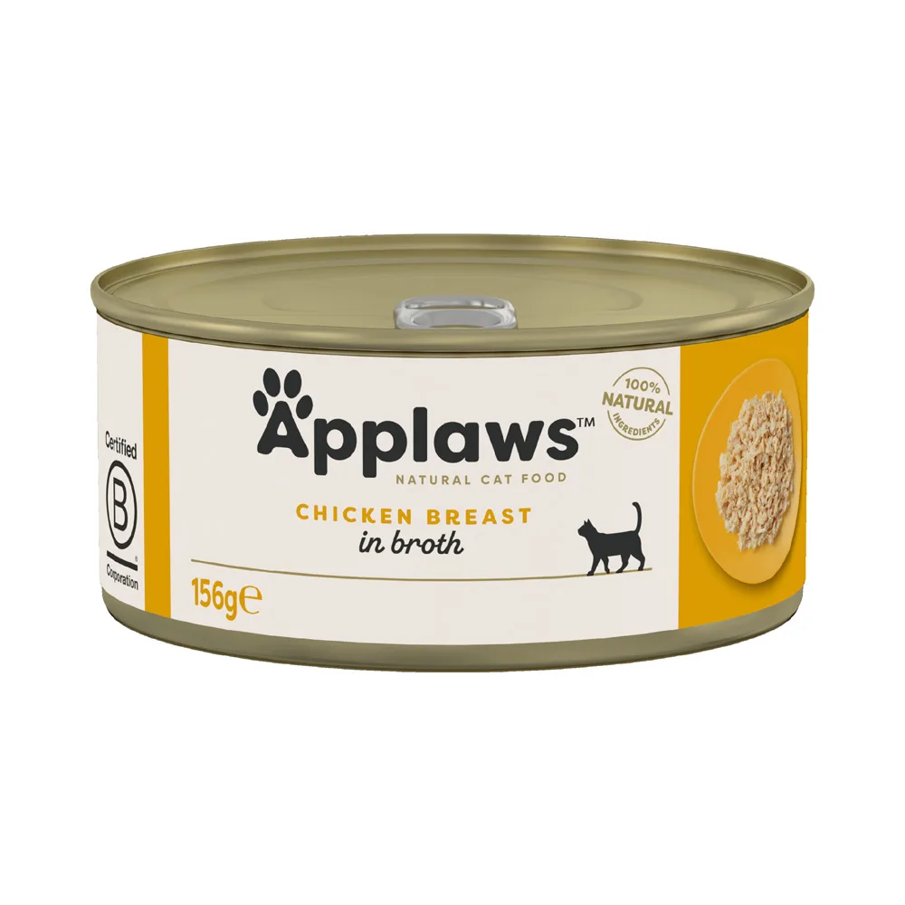 24x156g Applaws Kippenborst Voordeelpakket Kattenvoer by Applaws – product photo