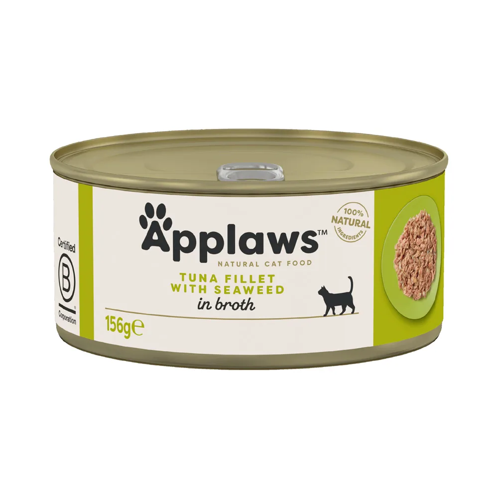 24x156g Tonijn & Zeewier Applaws Kattenvoer by Applaws – product photo