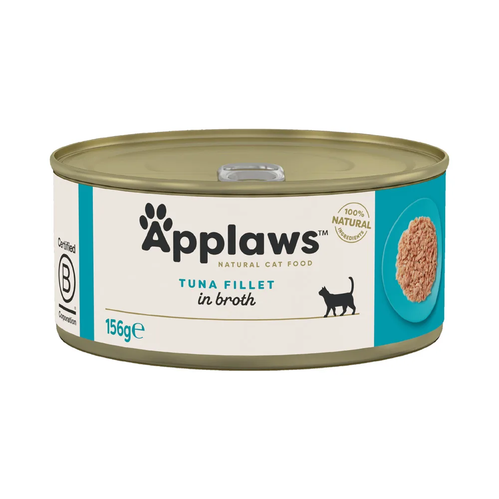 24x156g Tonijnfilet Applaws Kattenvoer van Applaws – productfoto