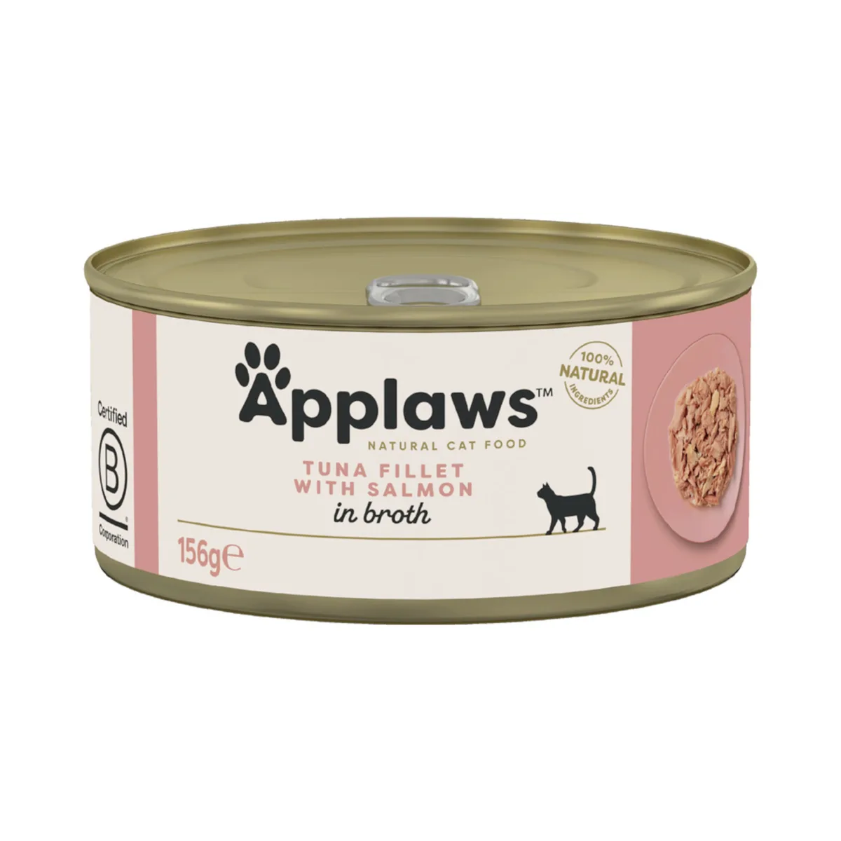 24x156g Tonijnfilet & Zalm Applaws Kattenvoer by Applaws – product photo