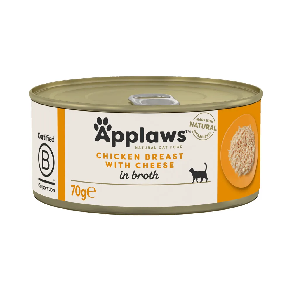 24x70g Kippenborst & Kaas Applaws Kattenvoer by Applaws – product photo