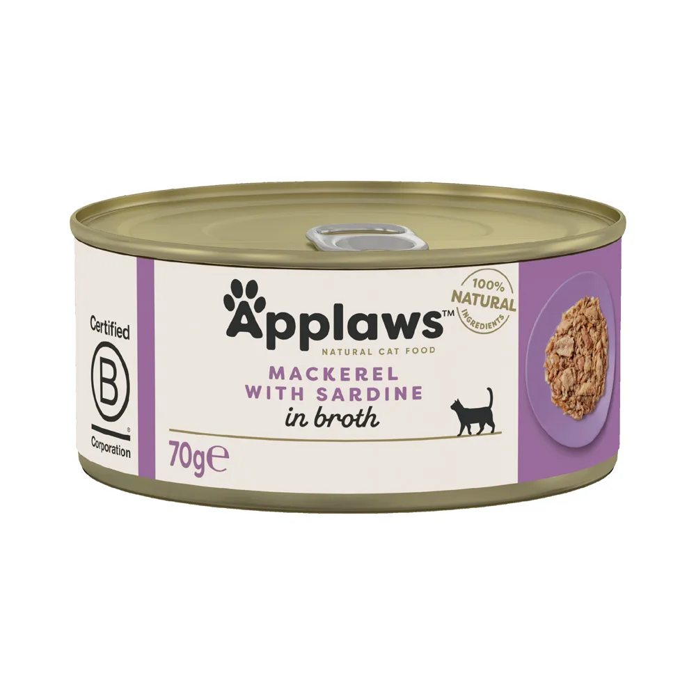 24x70g Makreel met Sardientjes Applaws Kattenvoer by Applaws – product photo