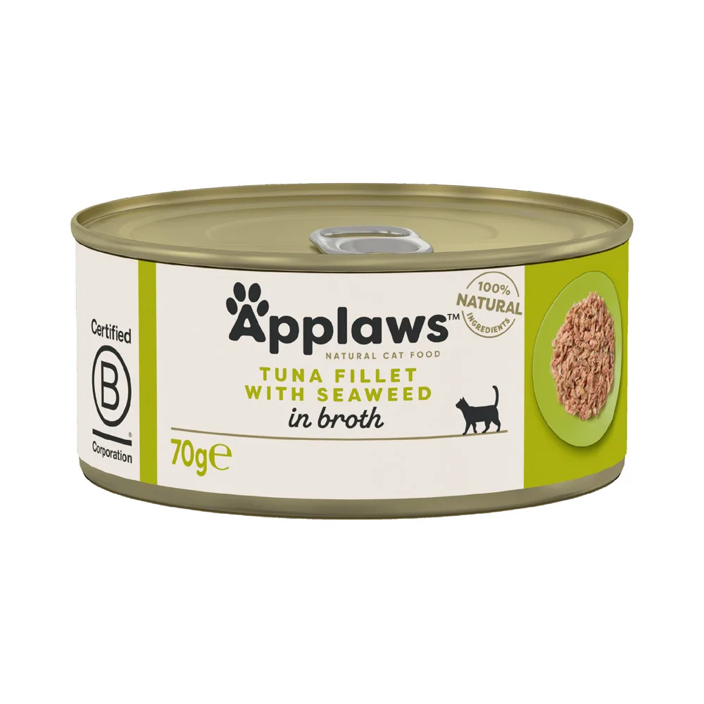 24x70g Tonijn & Zeewier Applaws Kattenvoer by Applaws – product photo
