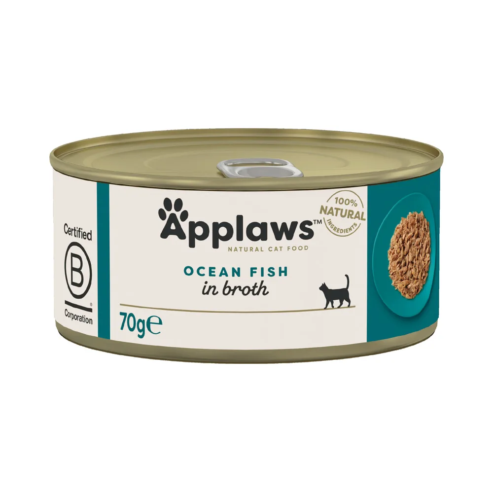 24x70g Zoutwatervis Applaws Kattenvoer by Applaws – product photo