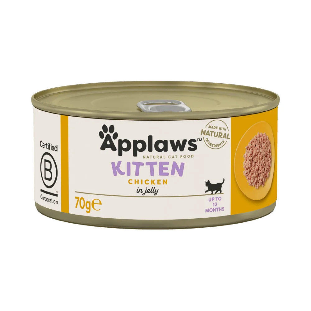 6x70g Applaws Kitten Kippenborst in Gelei Kattenvoer by Applaws – product photo