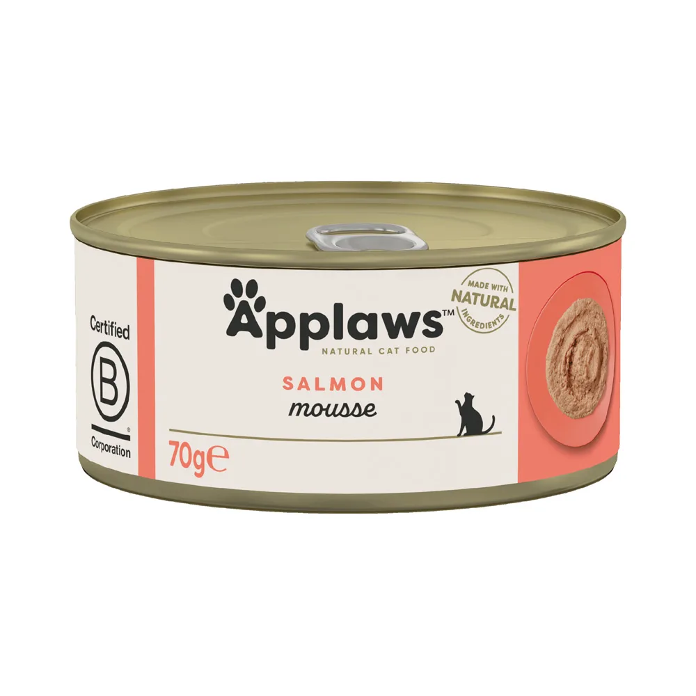 6x70g Mousse Zalm Applaws Kattenvoer von Applaws – Produktfoto
