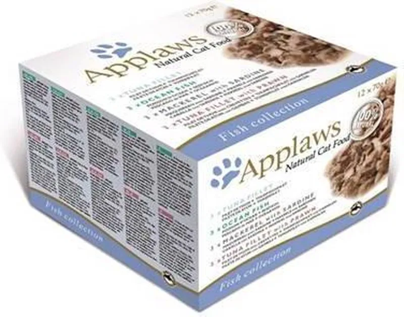 cat blik adult multipack fish selection kattenvoer 12x70 gr by Applaws – product photo