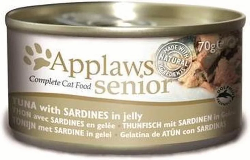 Cat Blik Senior Tuna & Sardine - Kattenvoer - 70 g de Applaws – photo produit