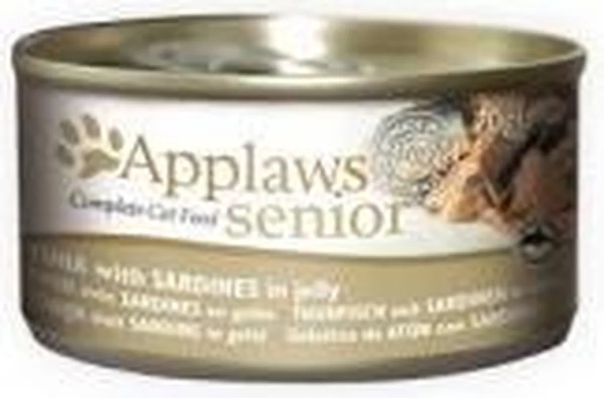 cat blik senior tuna / sardines 24x70gr de Applaws – photo produit