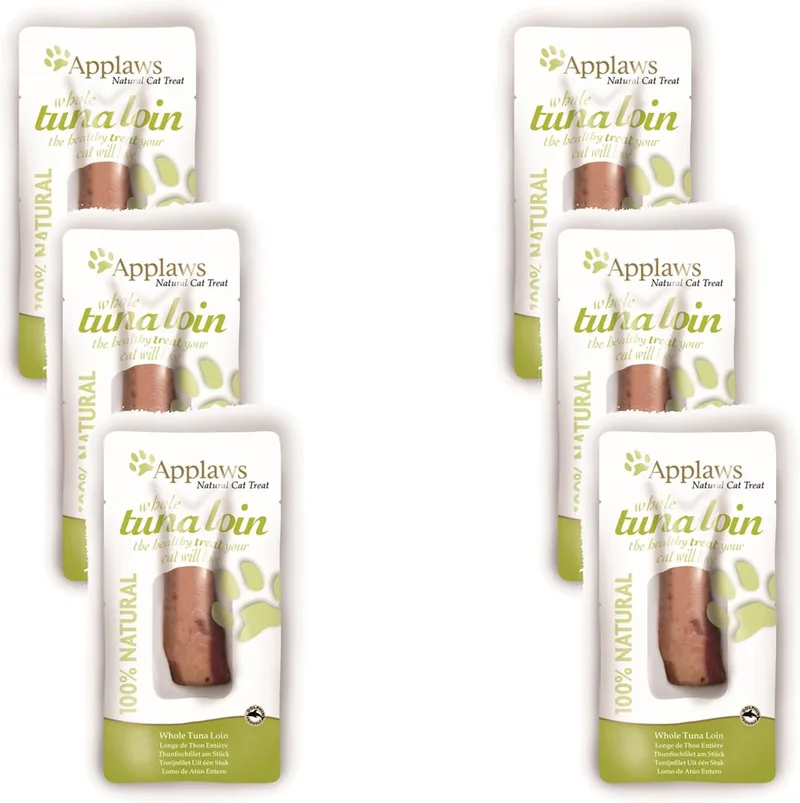 Cat Loin Tuna - Kattensnack - 6 x 30 g de Applaws – photo produit