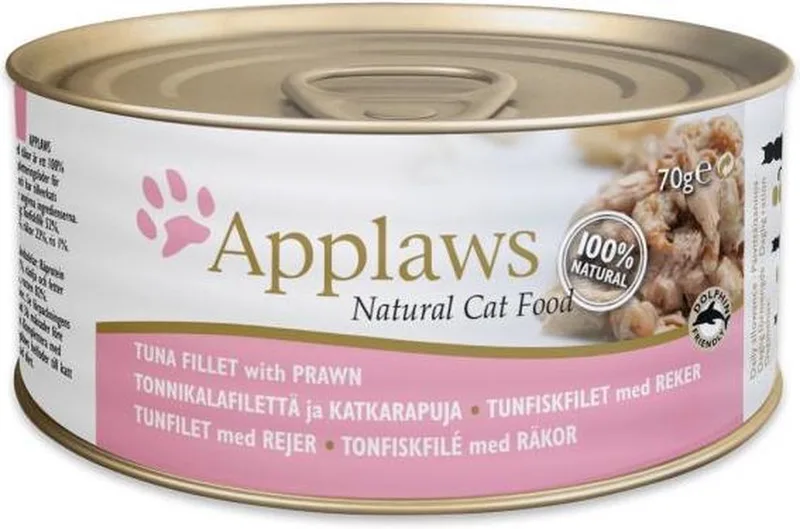 cat pouch tuna / pacific prawn kattenvoer 70 gr by Applaws – product photo