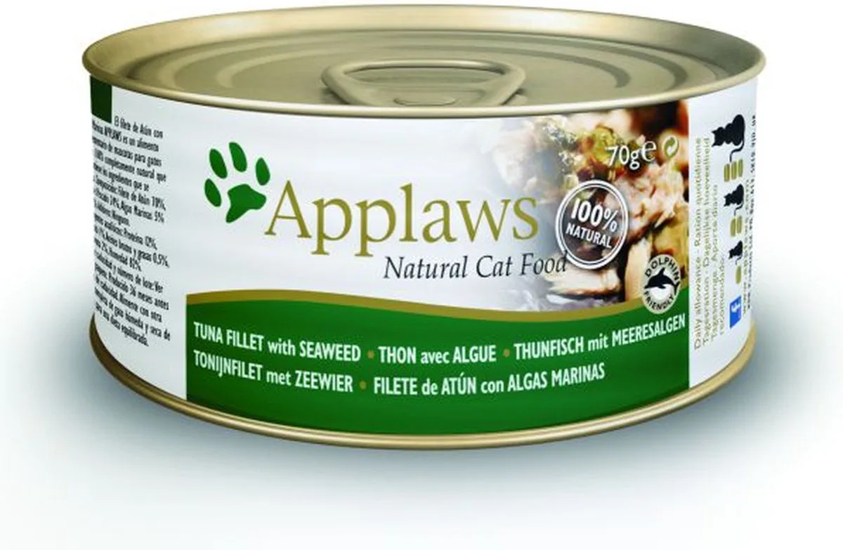 Cat - Tuna Fillet & Seaweed - 24 x 70 g de Applaws – photo produit