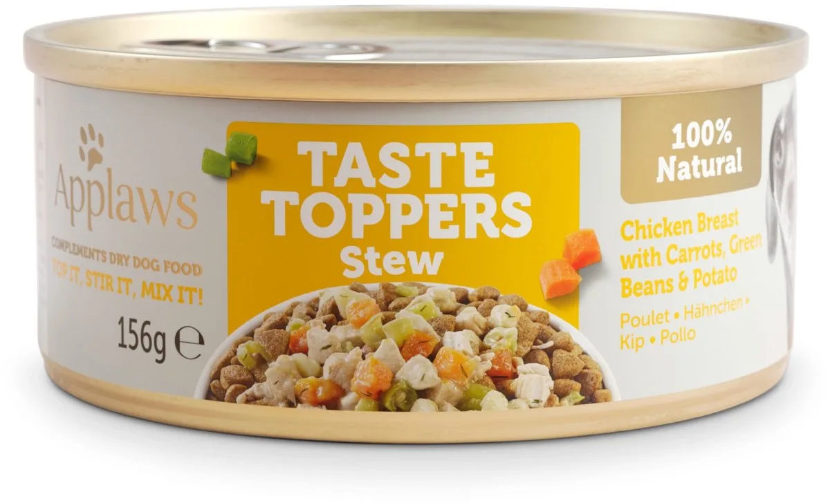 Dog Taste Toppers Kip met wortel stoofpotje 156 gr. - per 12 stuks de Applaws – photo produit