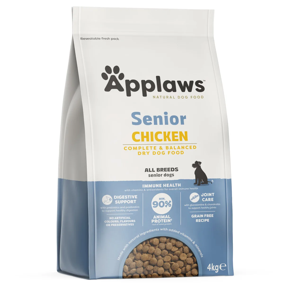 Dubbelpak: 2x4 kg Applaws All Breed Senior Kip Hondenvoer droog by Applaws – product photo