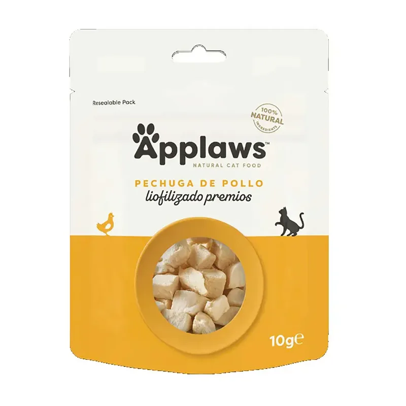 Gevriesdroogde Kipfilet Kattensnack 12x10g von Applaws – Produktfoto