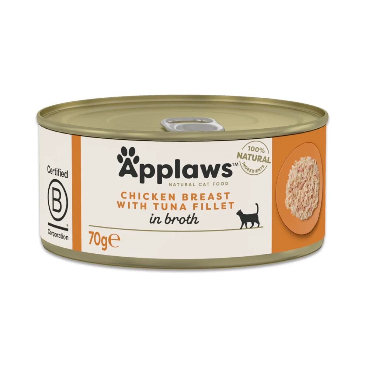in Bouillon 6 x 70 g Kattenvoer - Kipfilet met tonijn by Applaws – product photo