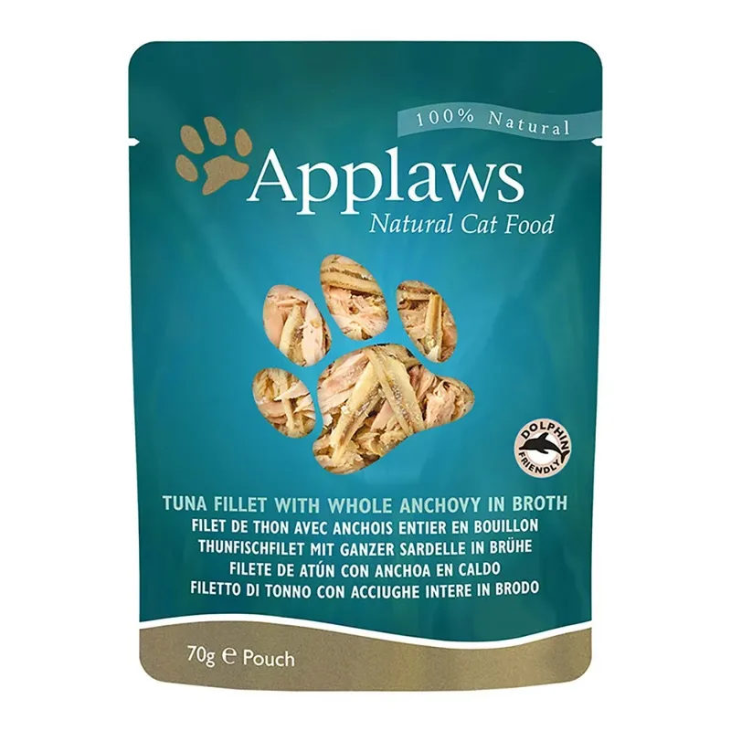 Kattenvoer Met Hele Ansjovis 12x70g by Applaws – product photo