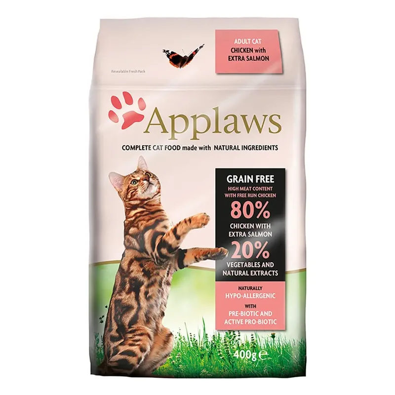 Nourriture Pour Chats Adultes Au Poulet Et Au Saumon 400g de Applaws – photo produit