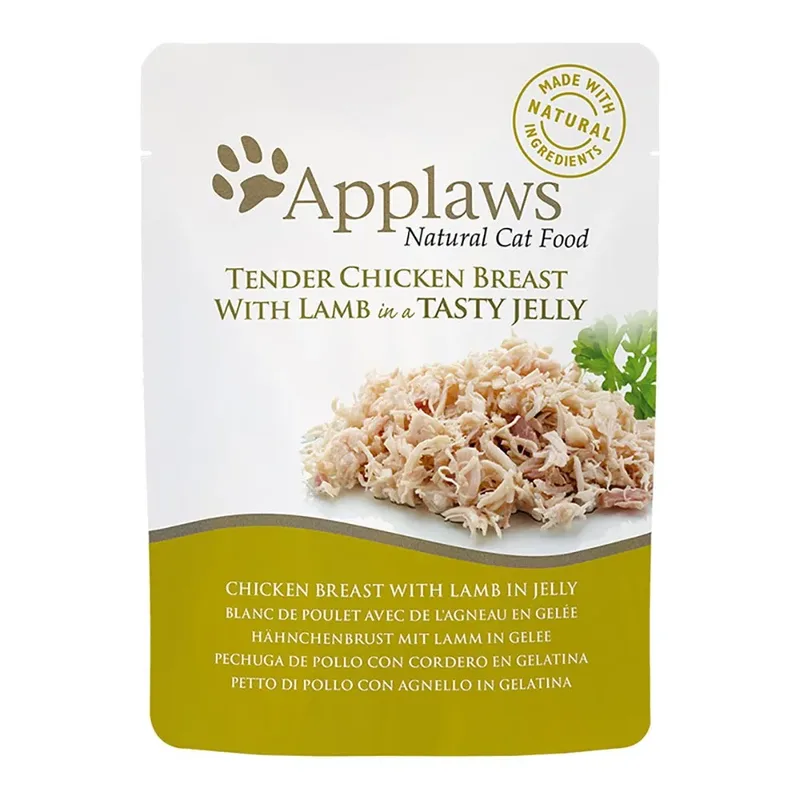 Kip En Lam In Gelei 16x70g Kattenvoer by Applaws – product photo