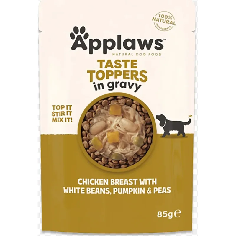 Kip Erwtenbonen Zakje Nat Hondenvoer 12x85g by Applaws – product photo