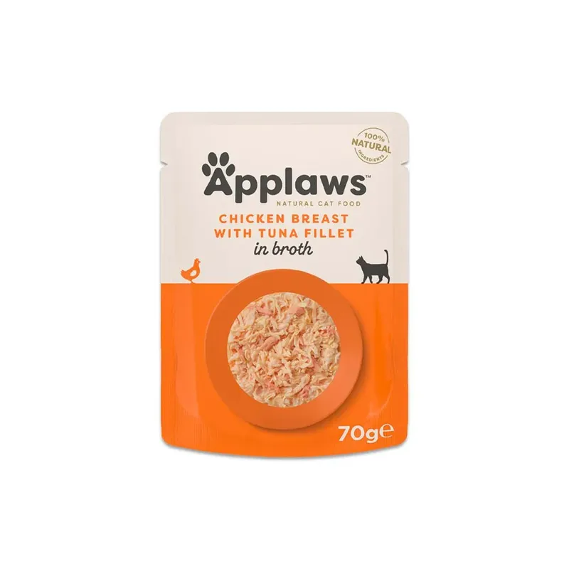 Kipfilet Met Tonijnfilet In Bouillon Kattenvoer by Applaws – product photo 1 of 3