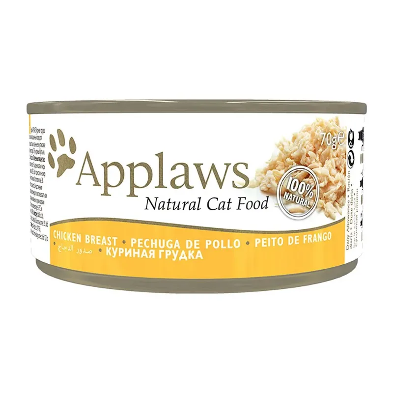 Kippenborst 24x70g Natvoer Voor Katten by Applaws – product photo