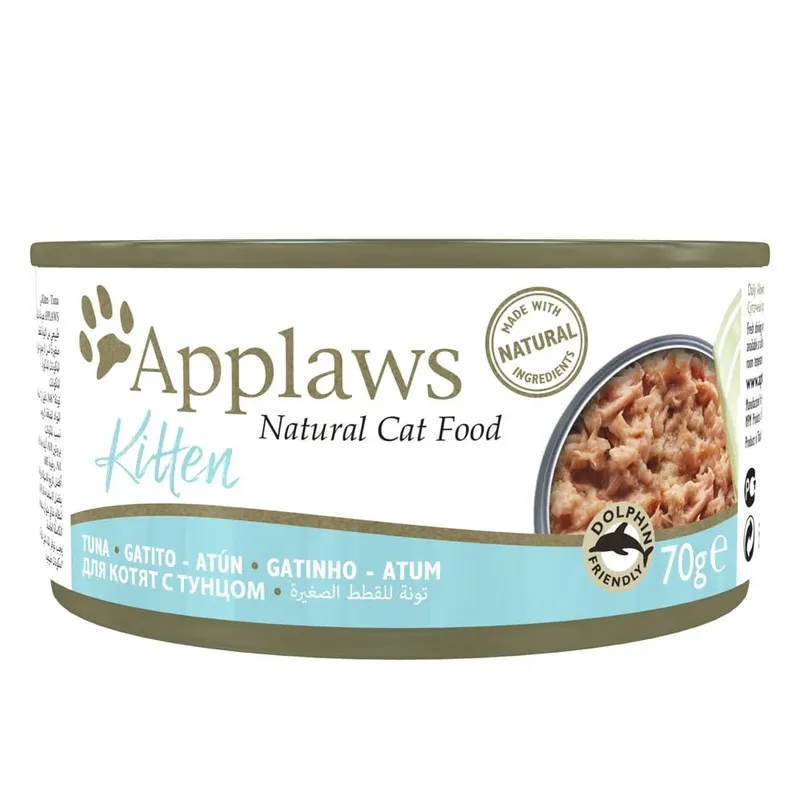 Kitten Tonijn 24x70g Nat Kattenvoer von Applaws – Produktfoto