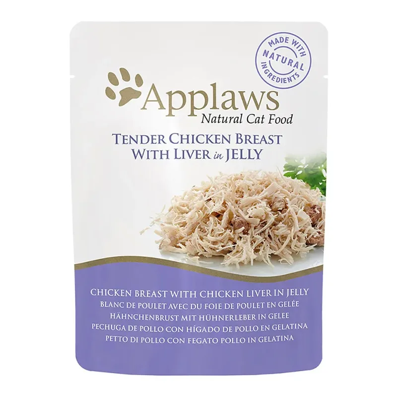 Foie Et Poulet En Gelée 16x70g Nourriture Humide Pour Chat de Applaws – photo produit