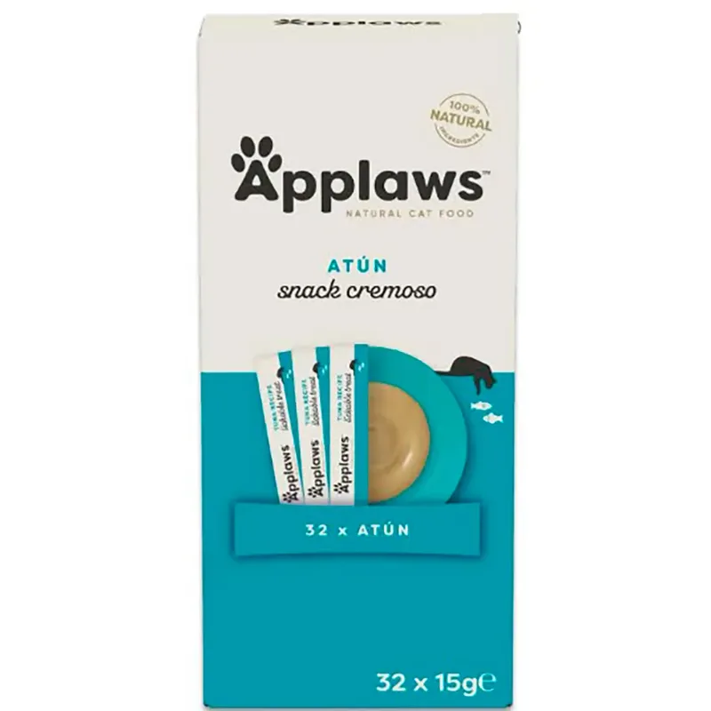 Likbare Tonijn Kattensnack 4x8x15g von Applaws – Produktfoto