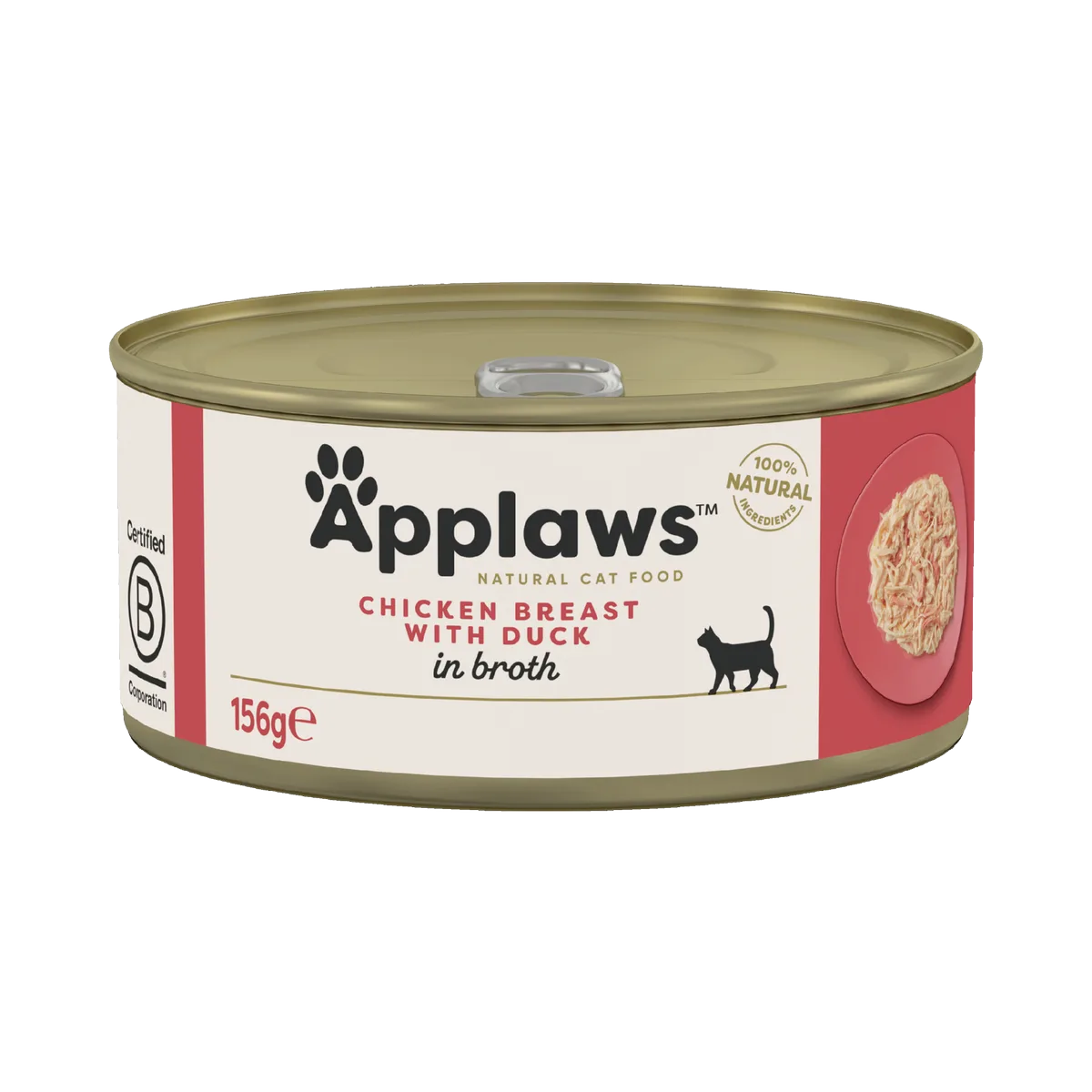 natvoeding Kippenborst en eend 156 gr. - per 24 stuks de Applaws – photo produit