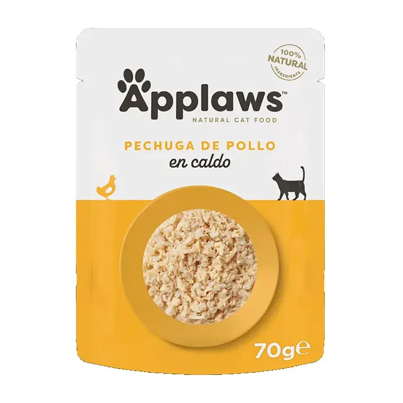 Natvoer Voor Katten Met Kipfilet 12x70g by Applaws – product photo
