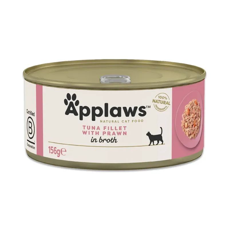 Nassfutter Für Katzen Mit Thunfisch Und Garnelen von Applaws – Produktfoto 1 von 2