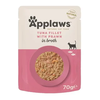 Natvoer Voor Katten Met Tonijn En Garnalen 70 G by Applaws – product photo 2 of 2