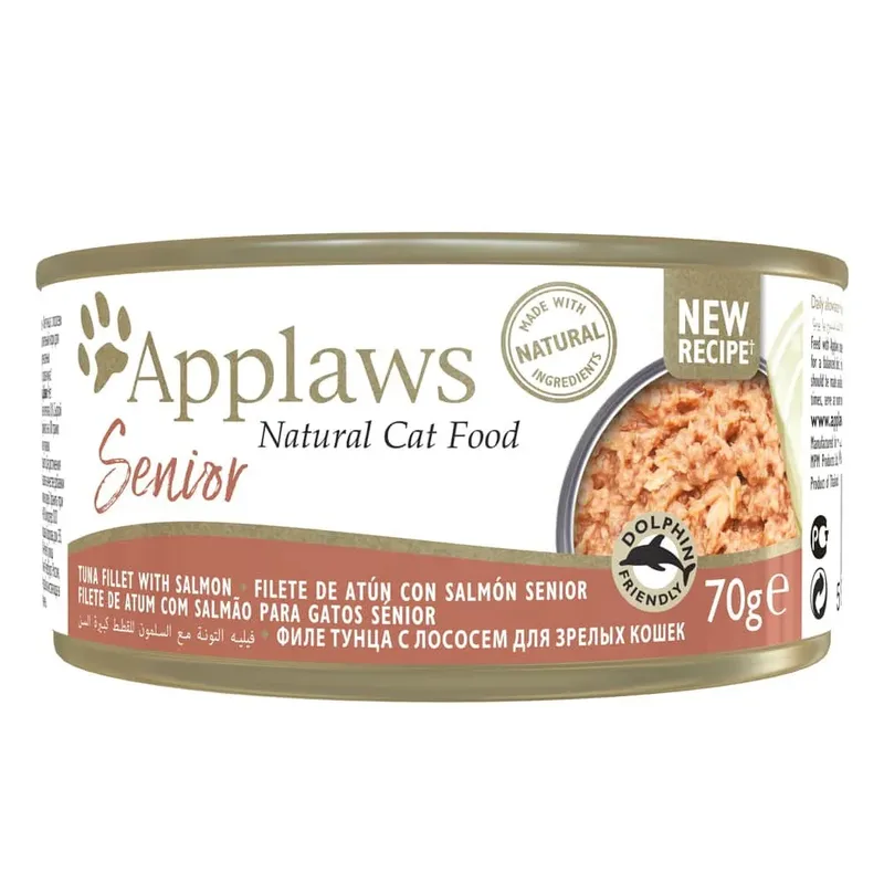 Natvoer Voor Katten Met Tonijn En Zalm 24x70g by Applaws – product photo