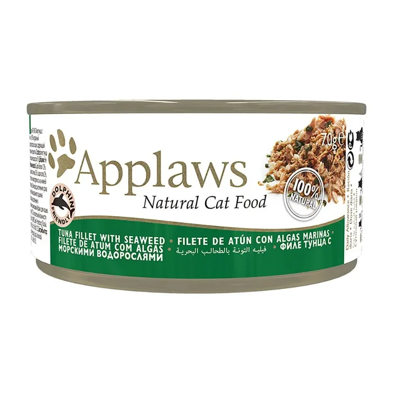 Tonijn Met Zeewier 24x70g Natvoer Voor Katten fra Applaws – produktbillede