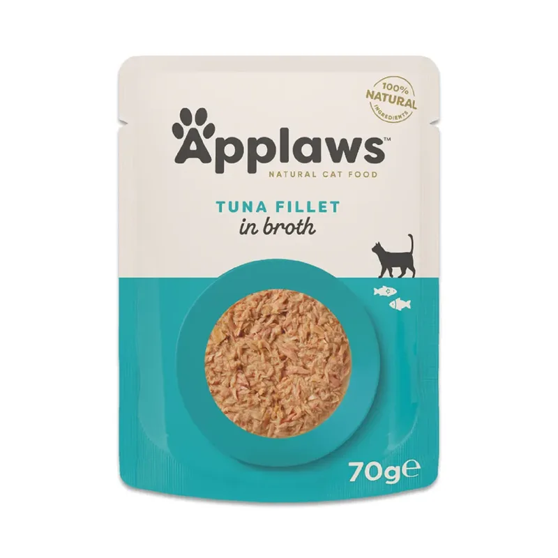 Tonijnfilet In Bouillon 70 G Kattenvoer by Applaws – product photo 1 of 3