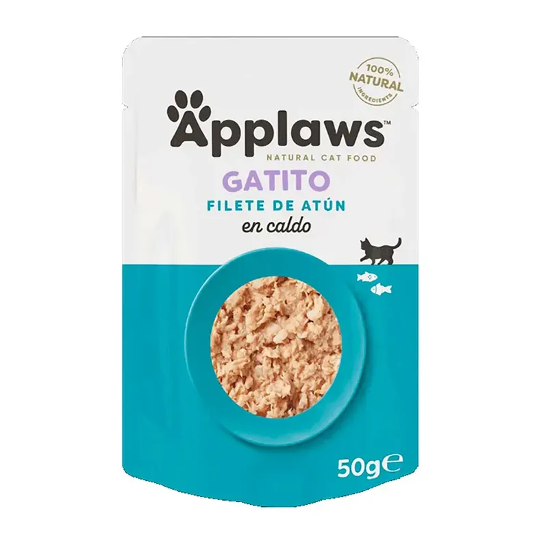 Tonijnfilet In Bouillon Kitten Kattenvoer 12x50g by Applaws – product photo