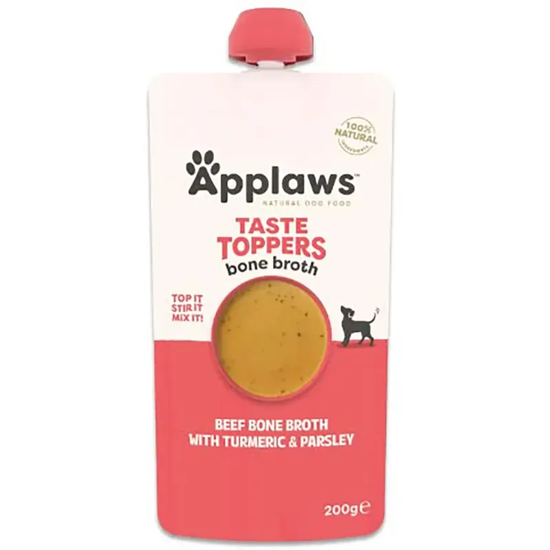 Topper Rinderbrühe Nassfutter Für Hunde 6x200ml von Applaws – Produktfoto
