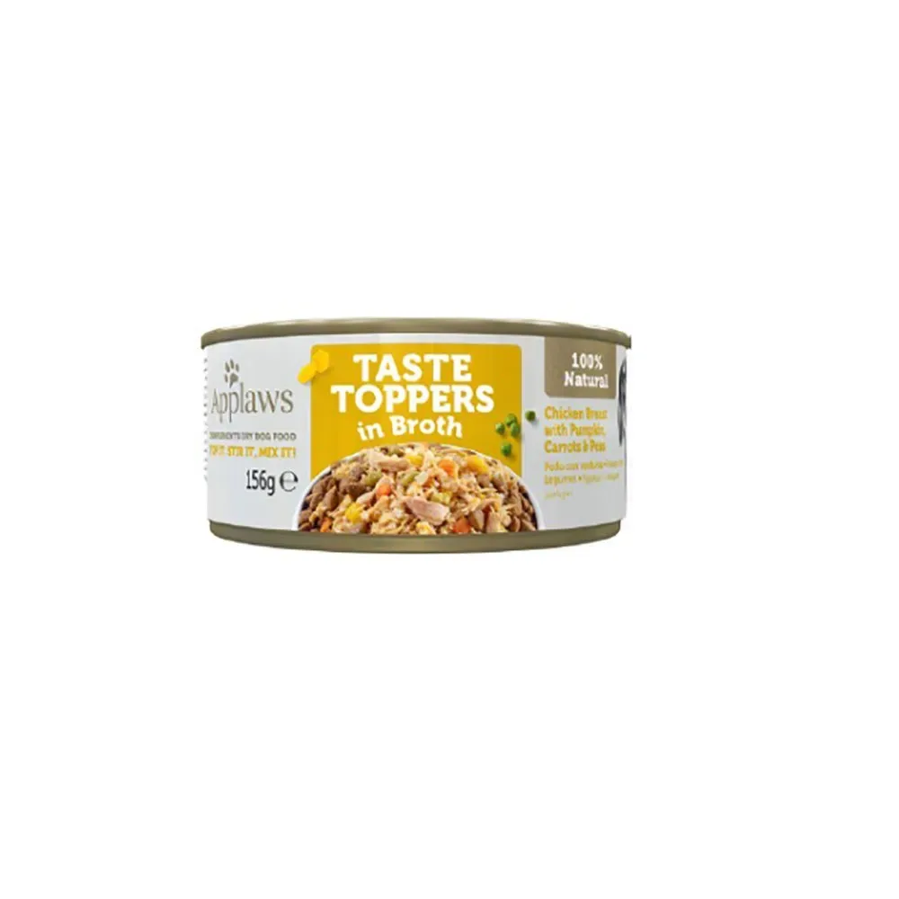 Topper Kip Groenten In Bouillon 12x156g Nat Hondenvoer van Applaws – productfoto